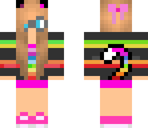 epic rainbow kitty glasses girl