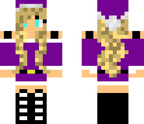 santa girl purple