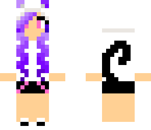 purple cat girl