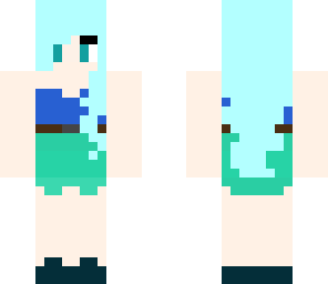 teal girl edit
