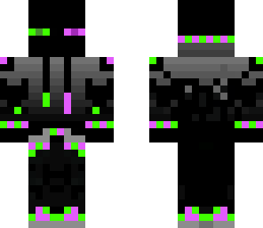green and purple enderman mutated together