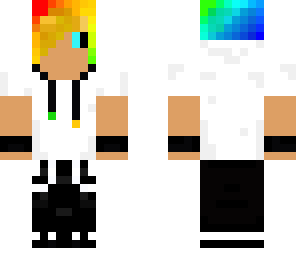 rainbow hair guy skin