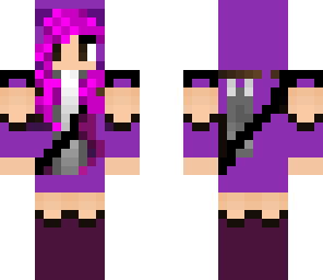 pink haired hunter girl