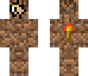man with dirt camoflage