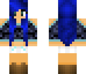 girl with blue hair