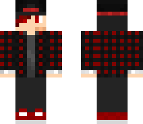 red and black checkered boy 