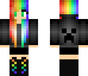 raonbow creeper girl by werwolflea