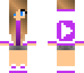 bright purple youtube girl