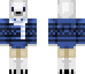 polar bear in sweater