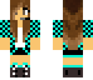 blue tomboy brunette