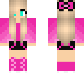 pink bow girl