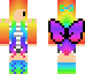 cutest  rainbow chibi girl ever