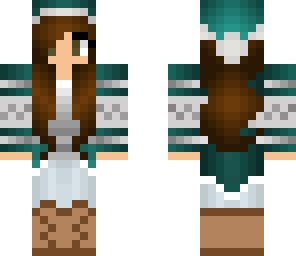 teal santa girl