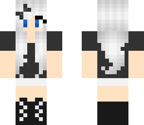 silver haired girl