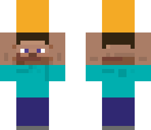 steve carrying gold block