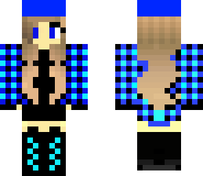 blue teenage girl