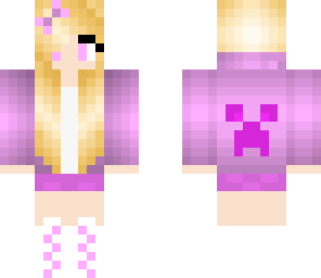 creeper  girl  pink  cute  awesome