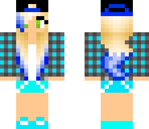 blue haired girl