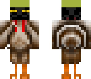 ender turkey with hat