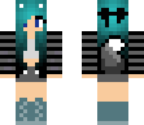 emo pastel fox girl