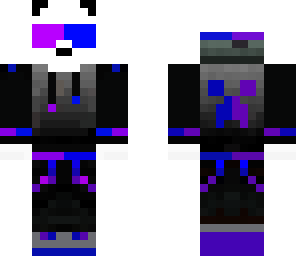 half blue and purple panda 2