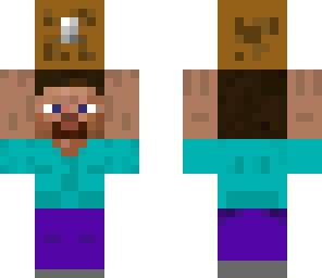 steve holding chest