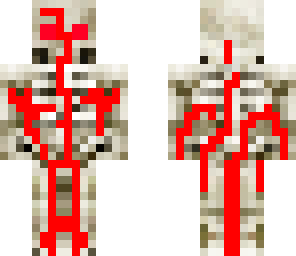bloody skeleton