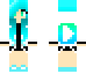 blue youtube hoodie girl
