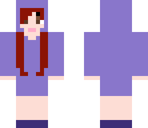 purple ginger girl