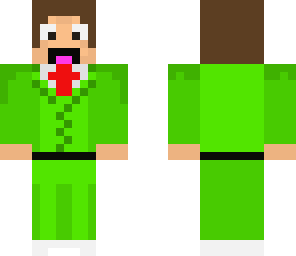 green suit