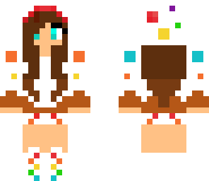 cute rainbow cake girl