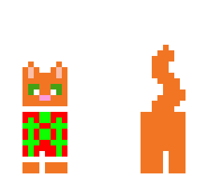 cat in a christmas sweatter