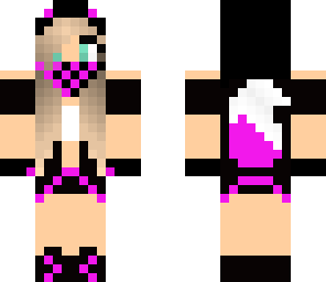 cute pink diva wolf girl