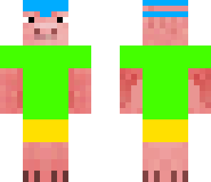 pig with clothes