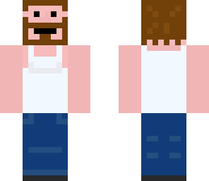 white shirt bearded