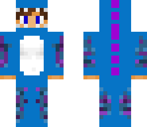 purplish-blue dino boy