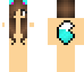 neon wolf girl skin base