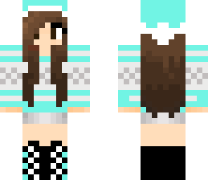 light blue santa girl