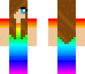 rainbow dress girl