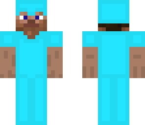 steve in diamand armour