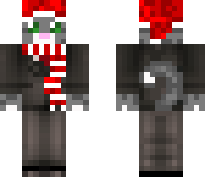 grey christmas cat in suit