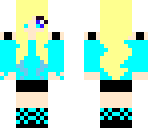 cute blue girl