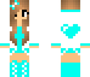 blue sweet heart girl