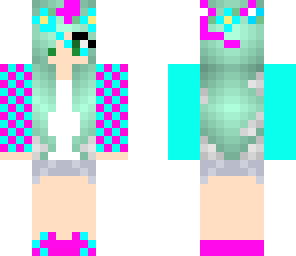 flower plaid girl
