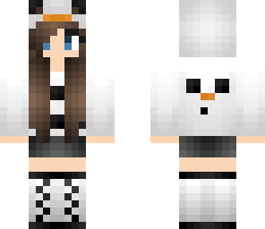 brunette snowman