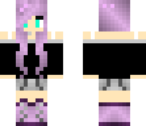 cute girl purple hair