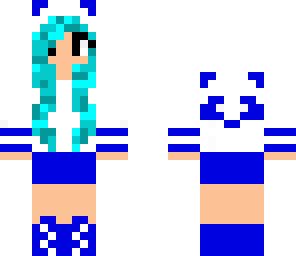 cute blue panda