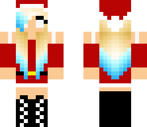 santa girl as herobrine