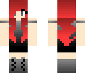 red ombre girl