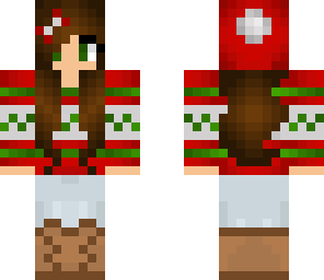 girl christmas sweater skin